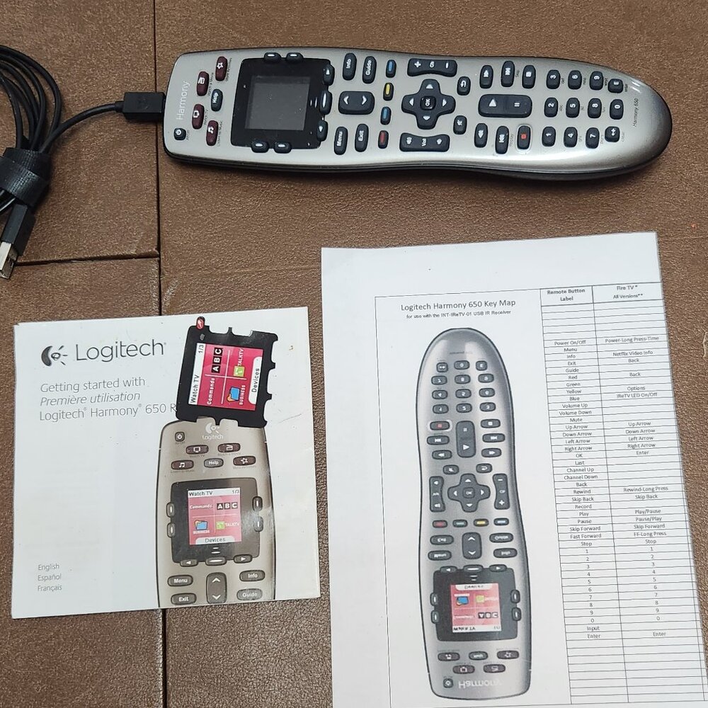 Bundle of 2 Logitech Harmony 650 TV remotes